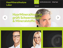 Tablet Screenshot of haarmineralanalyse-labor.de